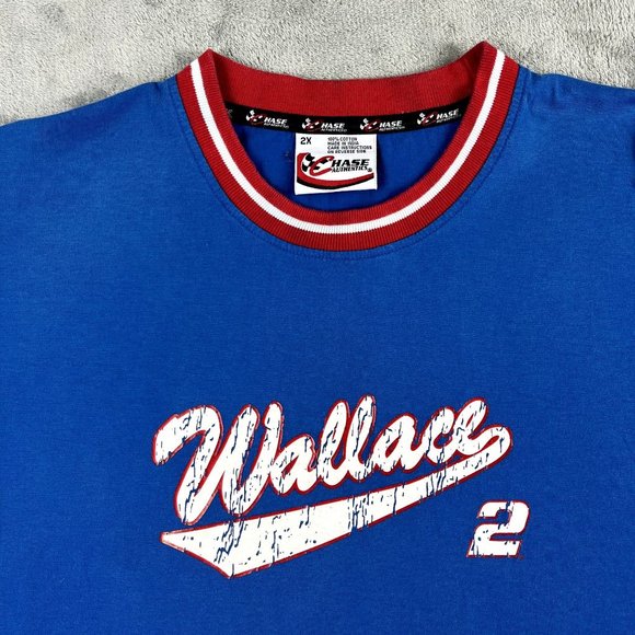 Nascar Chase Authentics Rusty Wallace Last Call Penske Racing Blue Shirt 2XL - Picture 3 of 9